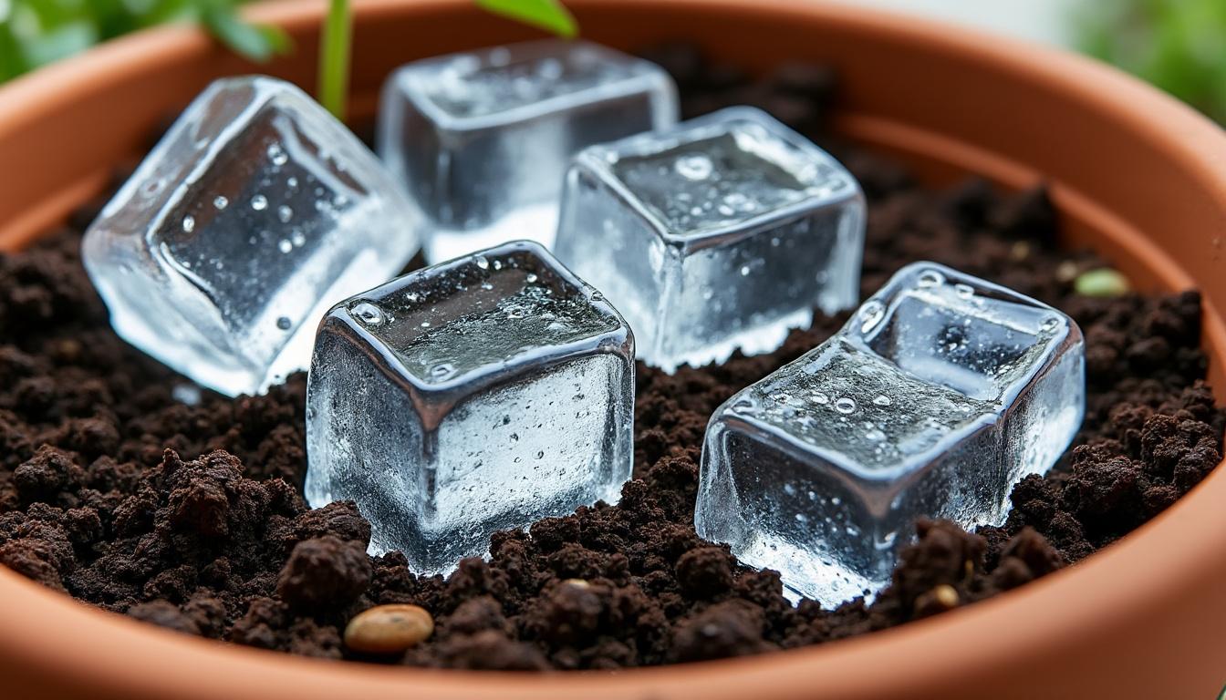 piante ingiallite durante l'inverno? scopri come due cubetti di ghiaccio possono aiutare a migliorare la salute delle tue piante in modo semplice ed efficace.