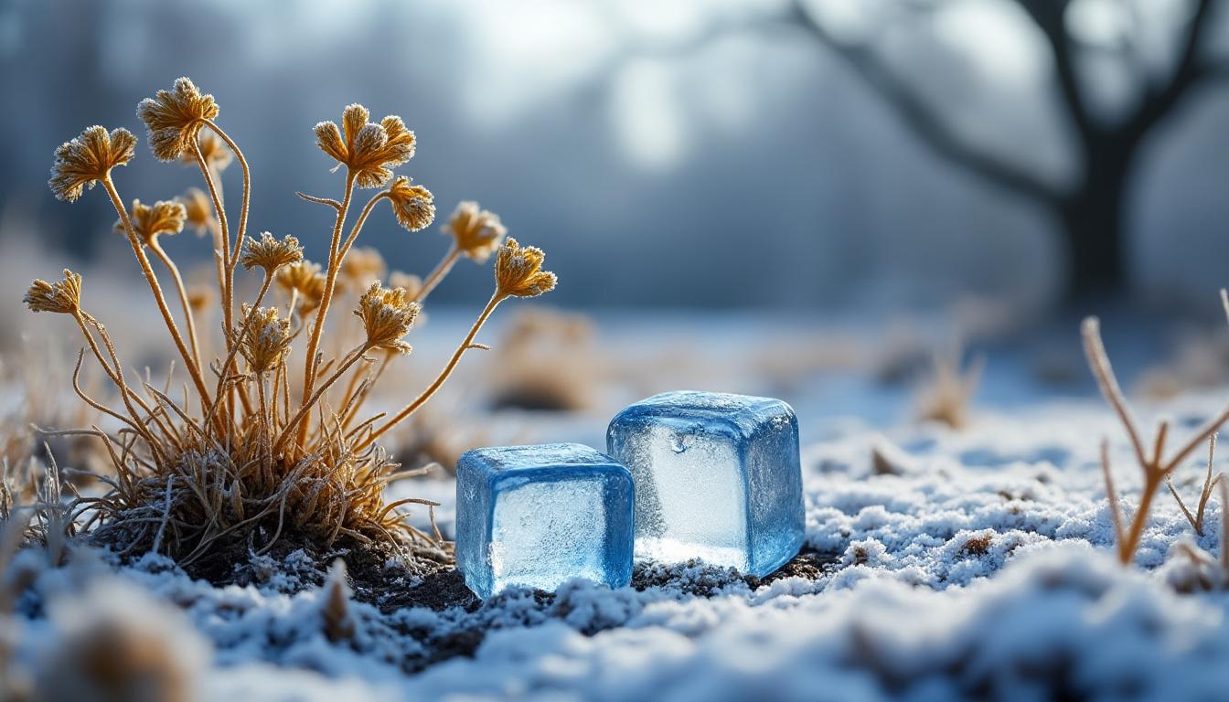 le tue piante ingiallite in inverno? scopri come due cubetti di ghiaccio possono fare la differenza per la loro salute e vitalità durante la stagione fredda.