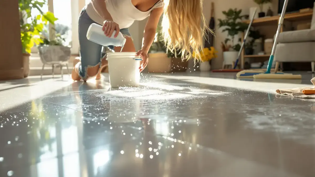 Incorporare questo ingrediente segreto nella vostra acqua per le pulizie: un pavimento che resta splendente a lungo